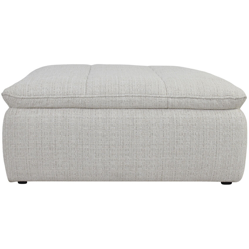 Lino 17.7 inch Beige Ottoman
